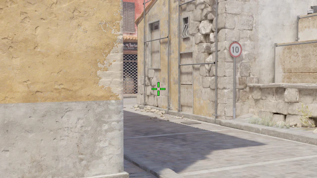 Where to aim before releasing the throw