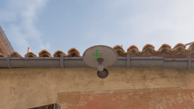 Where to aim before releasing the throw