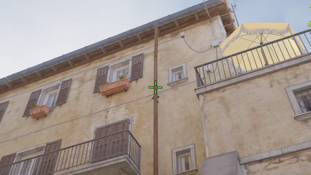 Where to aim before releasing the throw