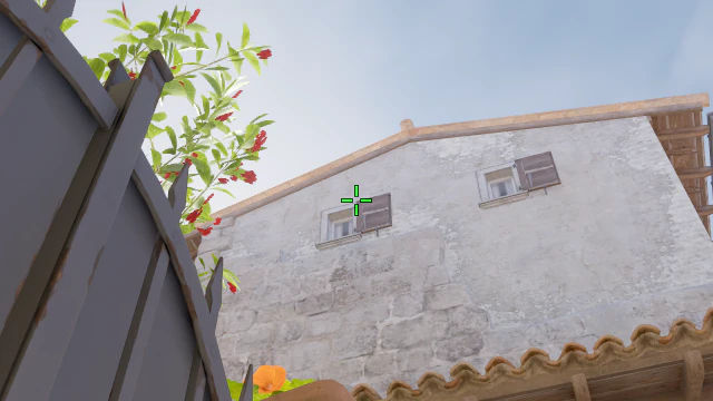 Where to aim before releasing the throw