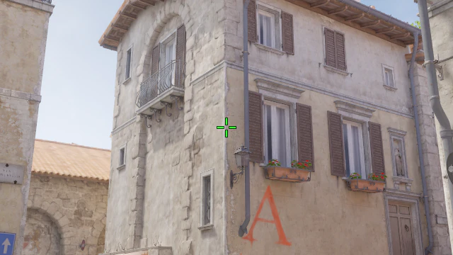 Where to aim before releasing the throw
