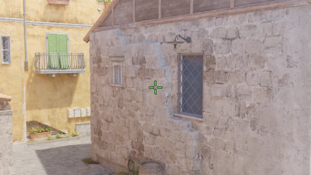 Where to aim before releasing the throw