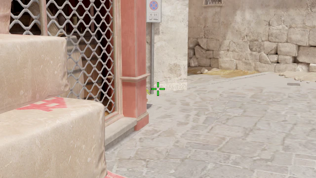 Where to aim before releasing the throw