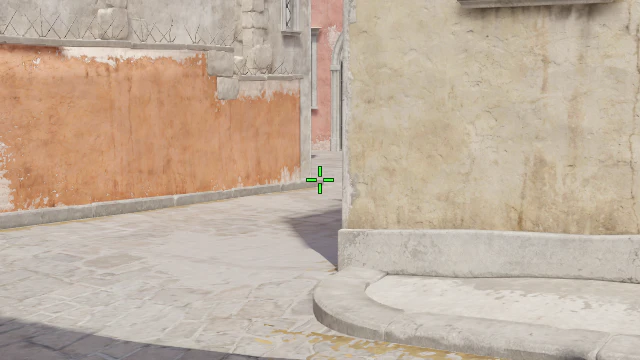 Where to aim before releasing the throw