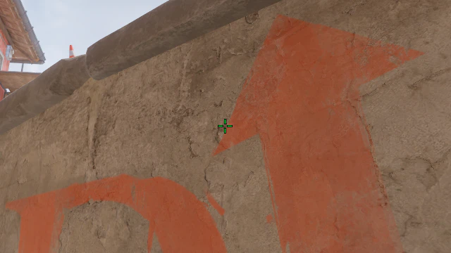 Where to aim before releasing the throw