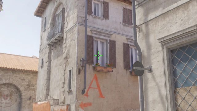Where to aim before releasing the throw