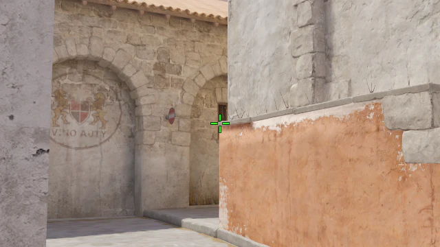 Where to aim before releasing the throw