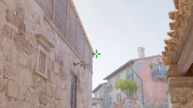 Where to aim before releasing the throw