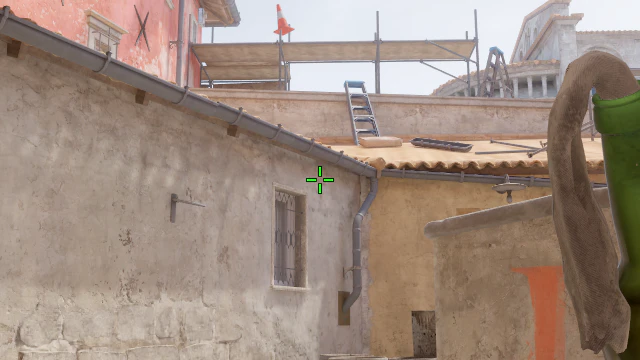 Where to aim before releasing the throw
