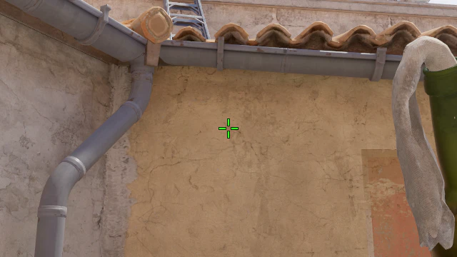 Where to aim before releasing the throw