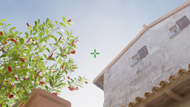Where to aim before releasing the throw