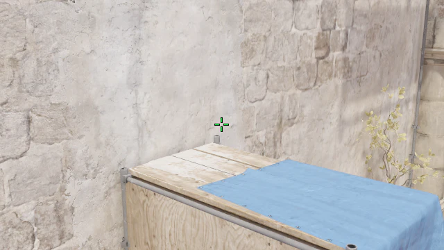Where to aim before releasing the throw