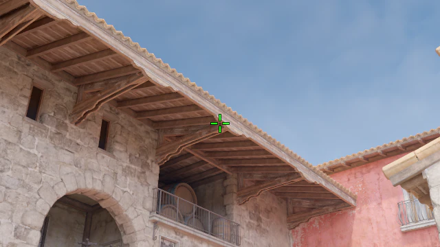 Where to aim before releasing the throw