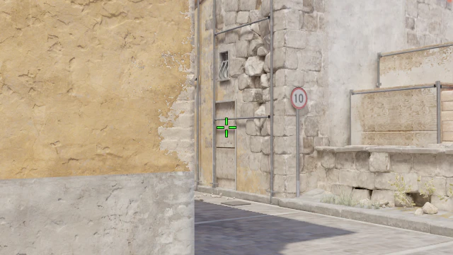 Where to aim before releasing the throw