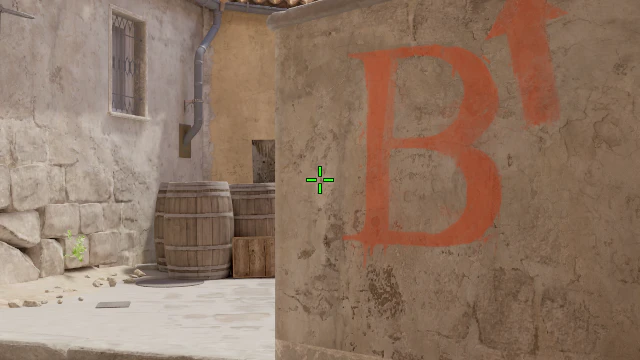 Where to aim before releasing the throw