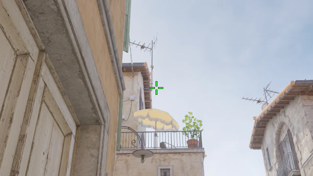 Where to aim before releasing the throw