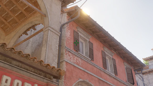 Where to aim before releasing the throw