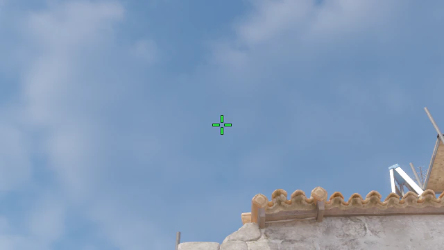 Where to aim before releasing the throw