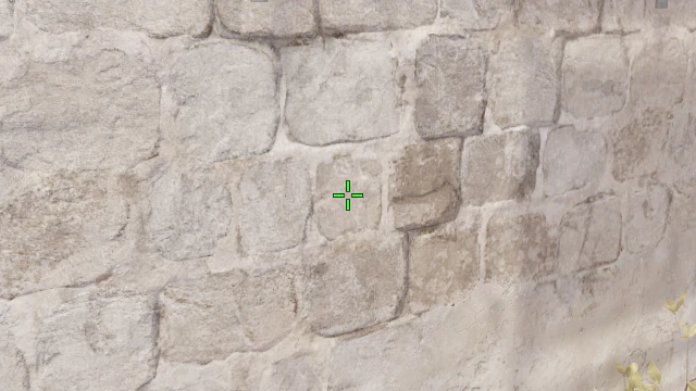 Where to aim before releasing the throw