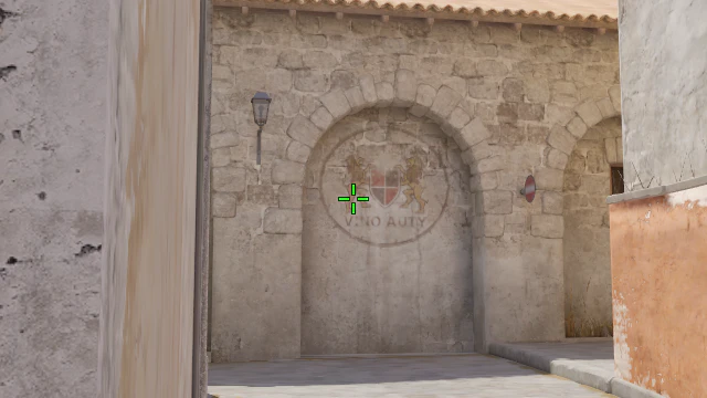 Where to aim before releasing the throw