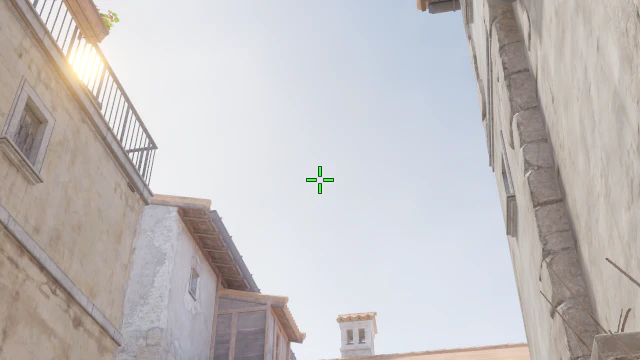 Where to aim before releasing the throw