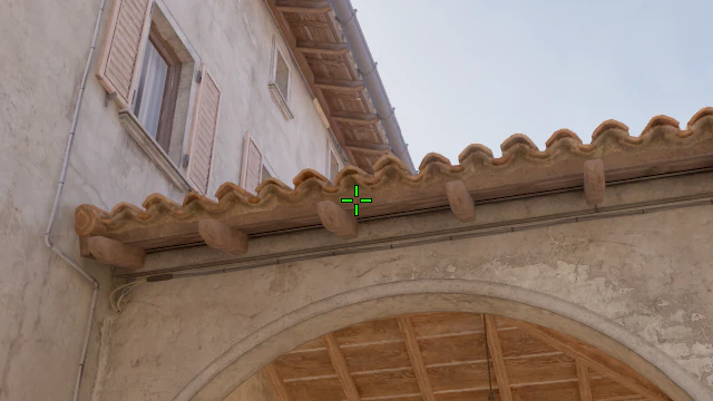 Where to aim before releasing the throw