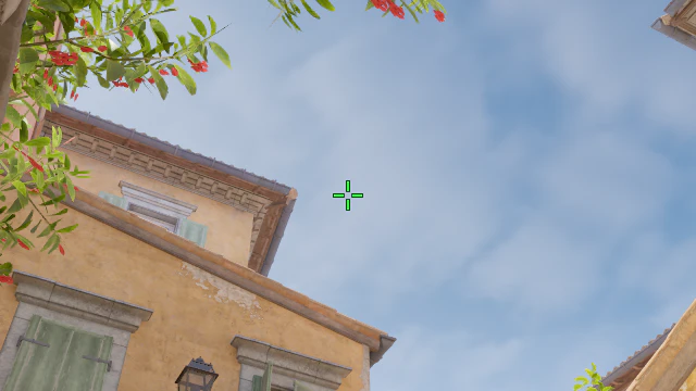Where to aim before releasing the throw