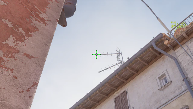 Where to aim before releasing the throw