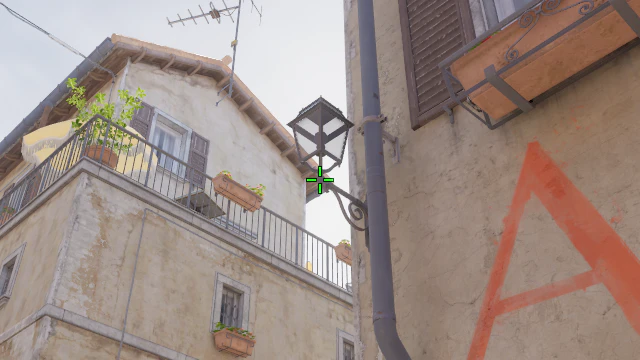 Where to aim before releasing the throw