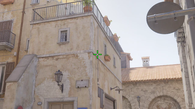 Where to aim before releasing the throw