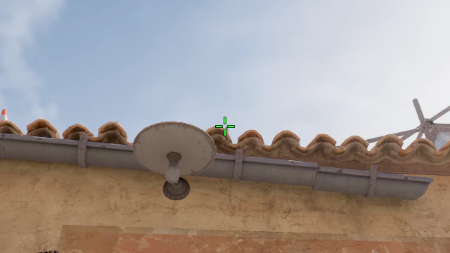 Where to aim before releasing the throw
