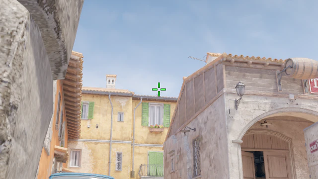 Where to aim before releasing the throw