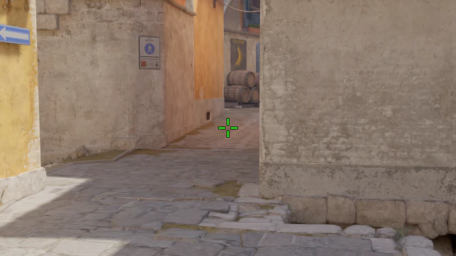 Where to aim before releasing the throw