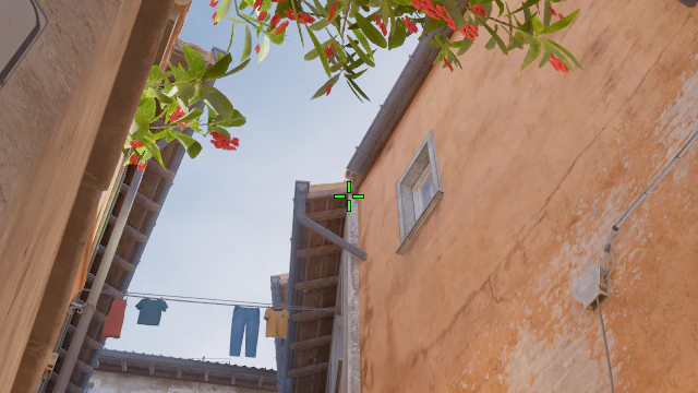 Where to aim before releasing the throw