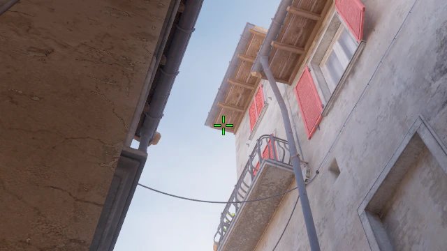 Where to aim before releasing the throw