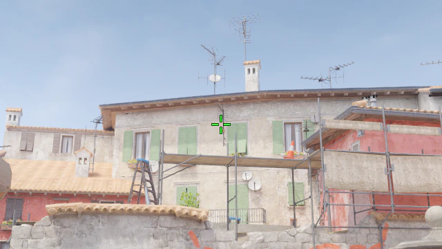 Where to aim before releasing the throw