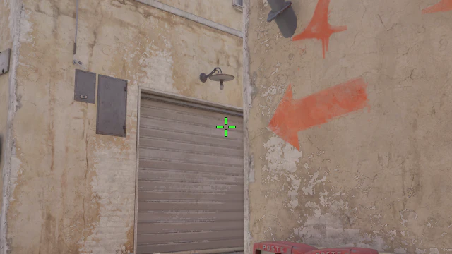 Where to aim before releasing the throw