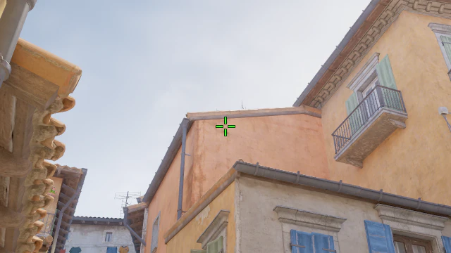 Where to aim before releasing the throw