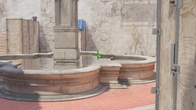 Where to aim before releasing the throw
