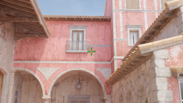 Where to aim before releasing the throw