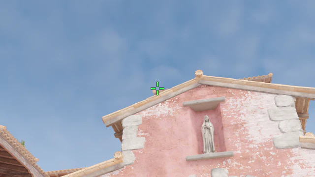 Where to aim before releasing the throw