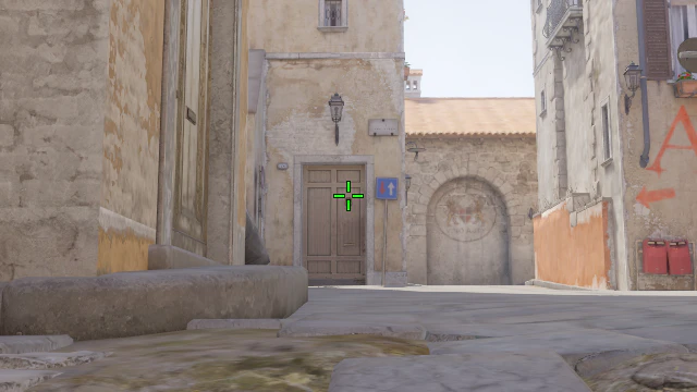 Where to aim before releasing the throw
