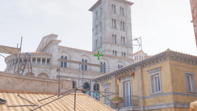 Where to aim before releasing the throw