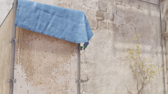 Where to aim before releasing the throw