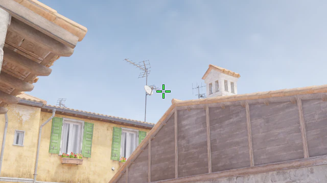 Where to aim before releasing the throw