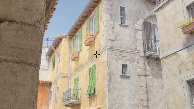 Where to aim before releasing the throw
