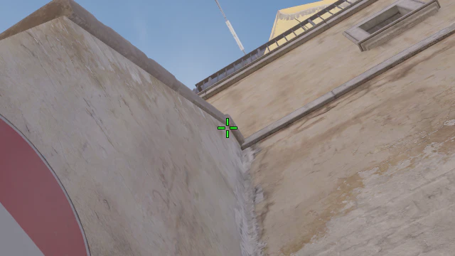 Where to aim before releasing the throw