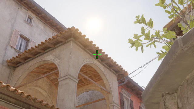 Where to aim before releasing the throw