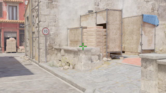 Where to aim before releasing the throw