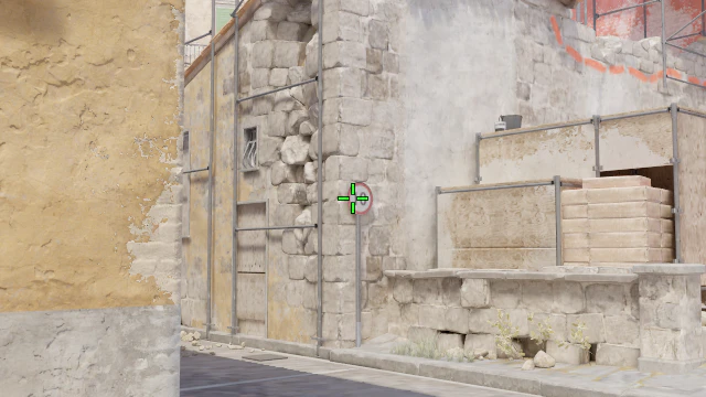 Where to aim before releasing the throw